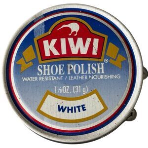 KIWI White Shoe Polish Tin Douglassville PA